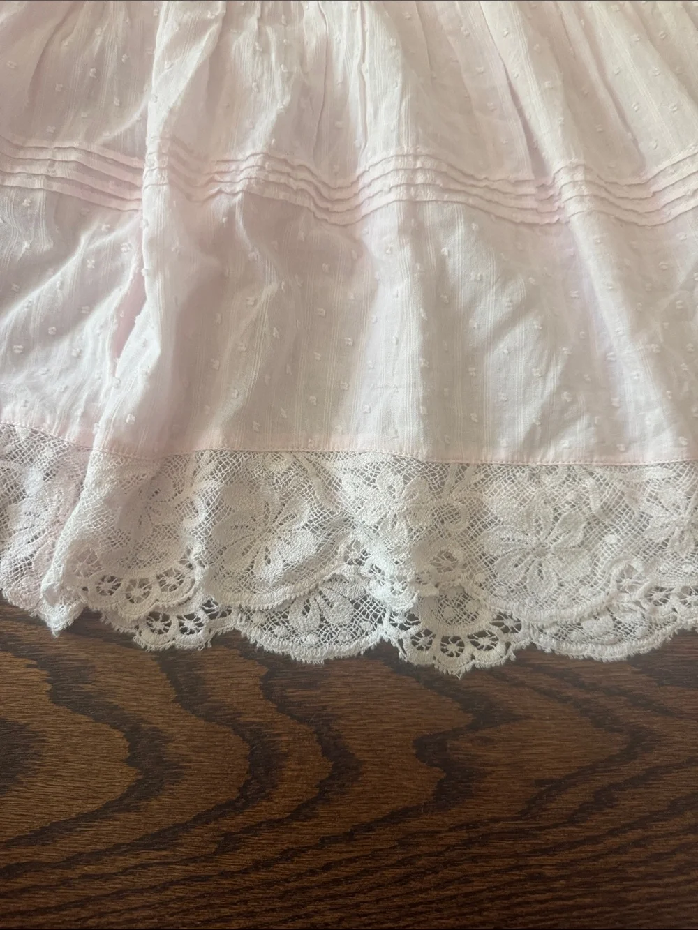LoveShackFancy light pink lace dress worn once size 10Y